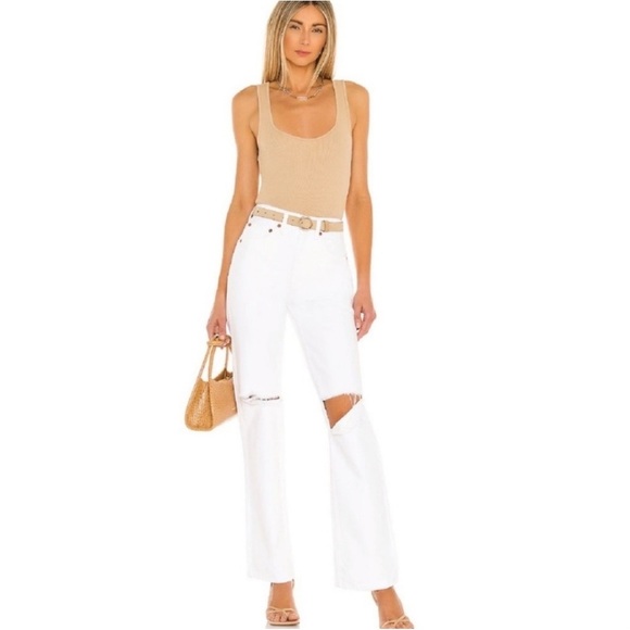 Re/Done Denim - Levi’s RE/DONE 90'S High Rise Loose Distressed White Jeans NWT